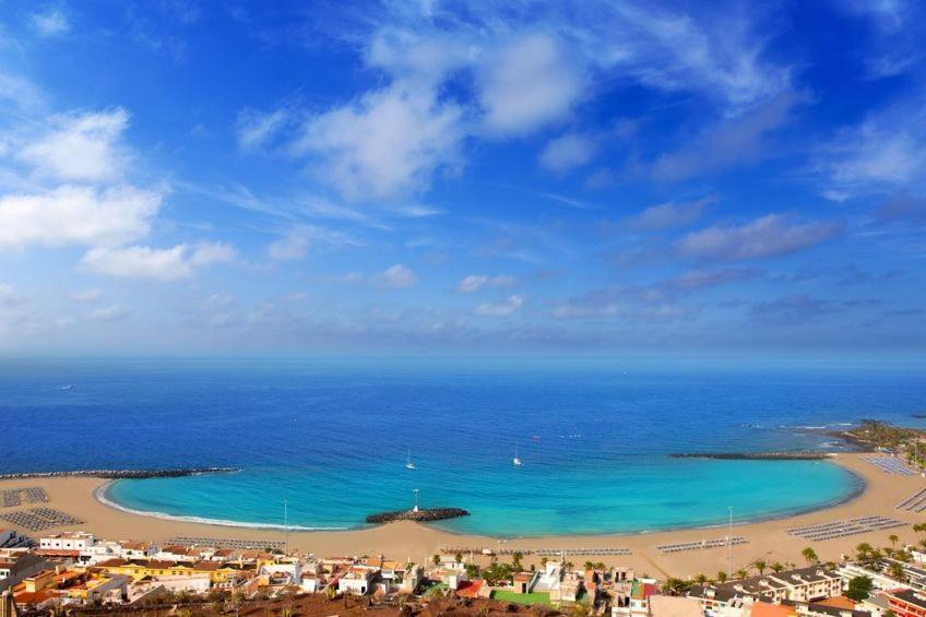Ferienwohnung First Line Sea, Luxury Penthouse, Sea And Sunset View Vivenda Vacational Guayero 618 Los Cristianos  Exterior foto